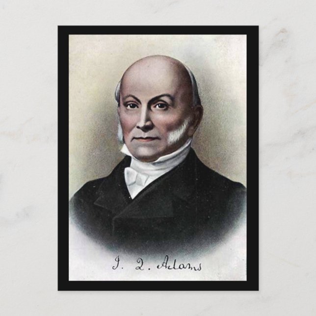 Old Postcard - US President John Quincy Adams (Front)