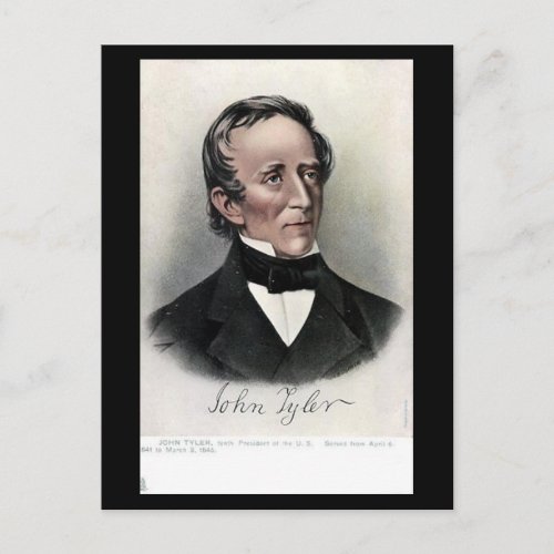 Old Postcard _ US President John Tyler