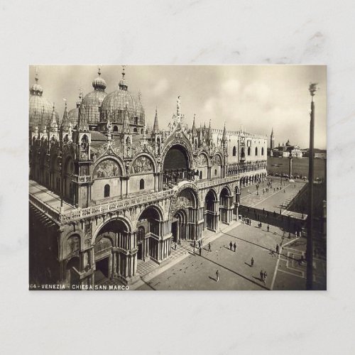 Old Postcard Venice Chiesa San Marco Postcard