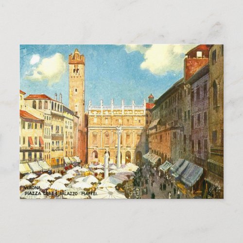 Old Postcard _ Verona Italy