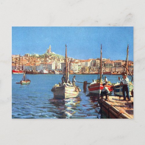 Old Postcard _ Vieux Port Marseille