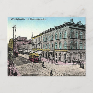 Old Postcard - Warsaw, Poland