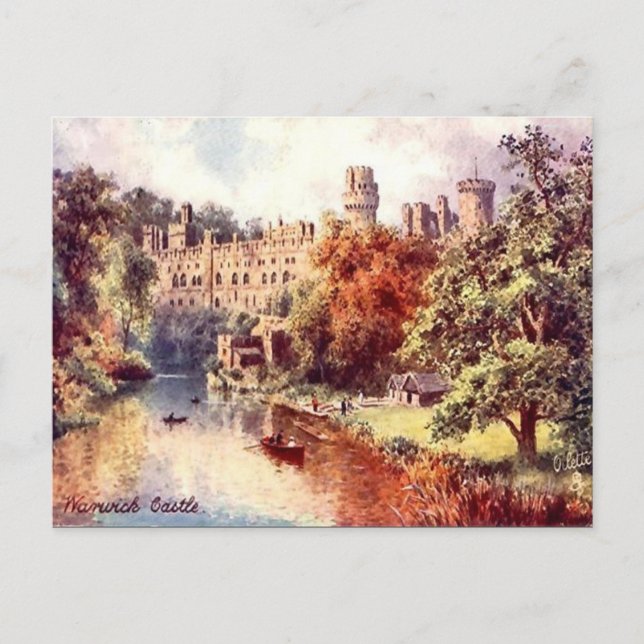 Old Postcard - Warwick, England (Front)