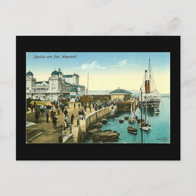 Old Postcard, Weymouth, Dorset, in 1908 Postcard (Front)