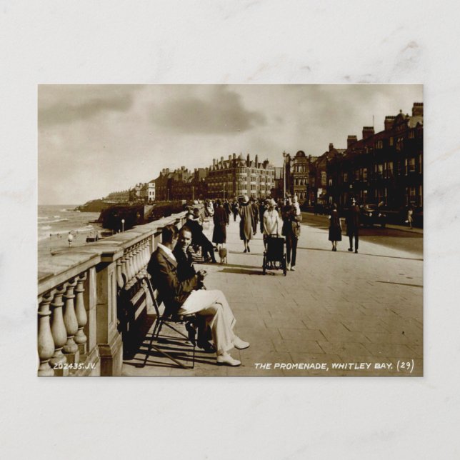 Old Postcard - Whitley Bay, Tyne and Wear (Front)