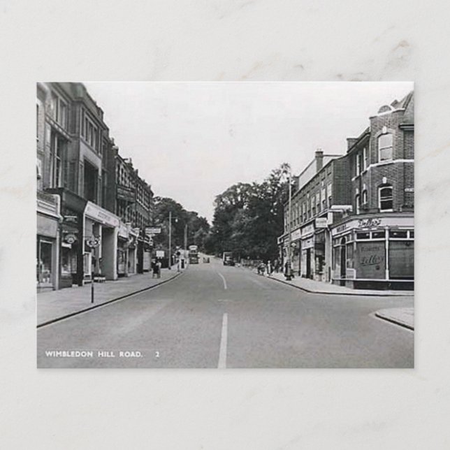 Old Postcard - Wimbledon, London (Front)
