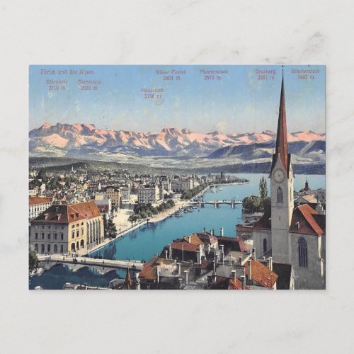 Old Postcard _ Zurich Switzerland