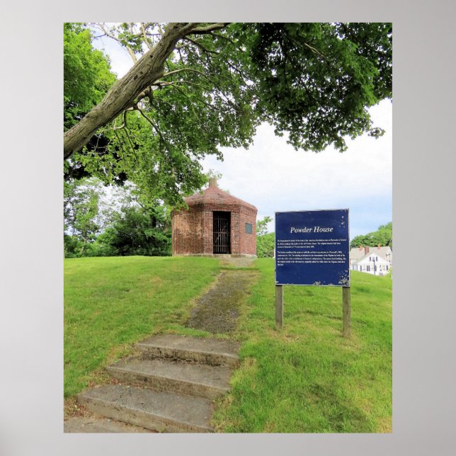 Old Powder House Plymouth MA Poster (Front)