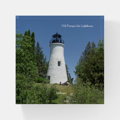 Old Presque Isle Lighthouse paperweight