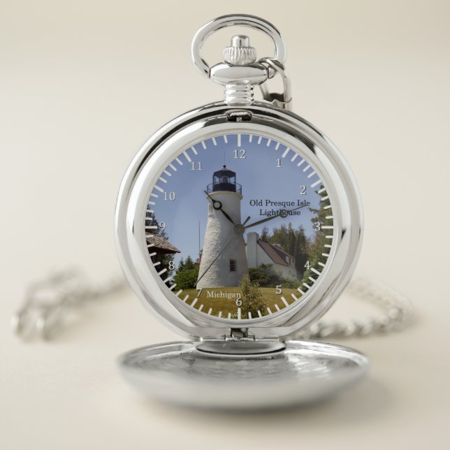 Old Presque Isle Lighthouse pocket watch (Inside)