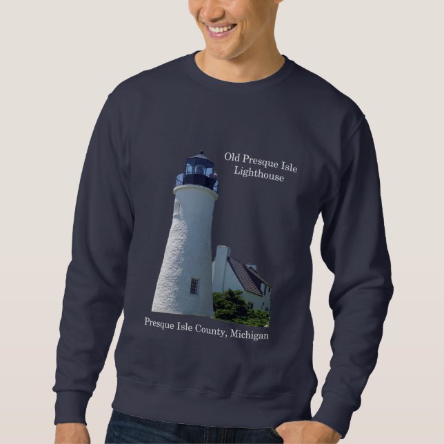 Old Presque Isle Lighthouse shirt dark (Front)