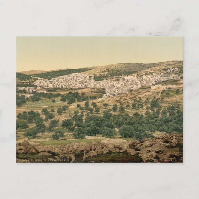 Old print of Hebron - Town of the patriarchs Postcard (Front)