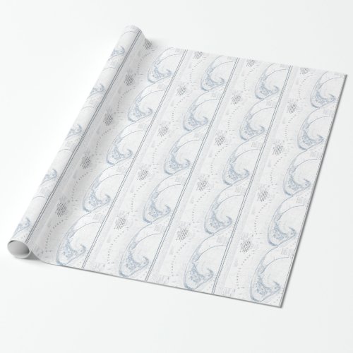 Old Provincetown Cape Cod Map Wrapping Paper