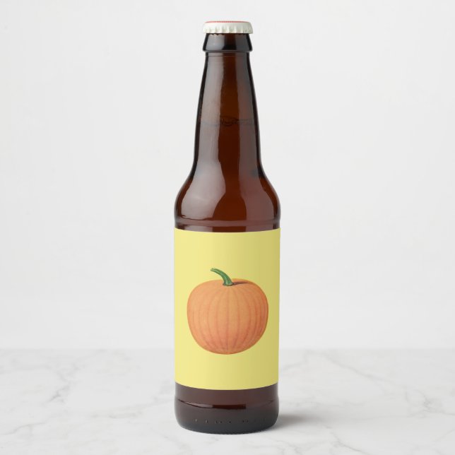 Old Pumpkin Beer Bottle Label (Front)