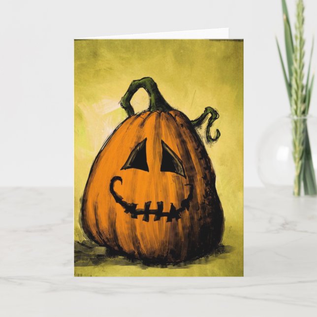 Old pumpkin card (Front)
