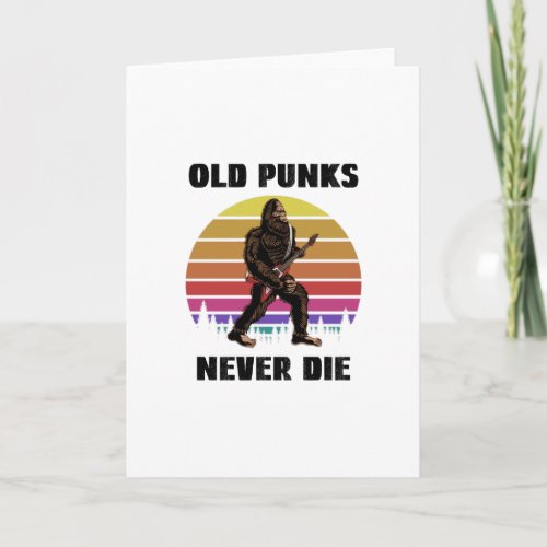 Old Punks Never Die Punk Professional Card