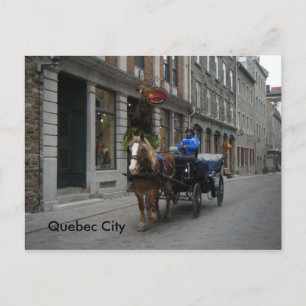 Old Quebec City Carriage Postcard