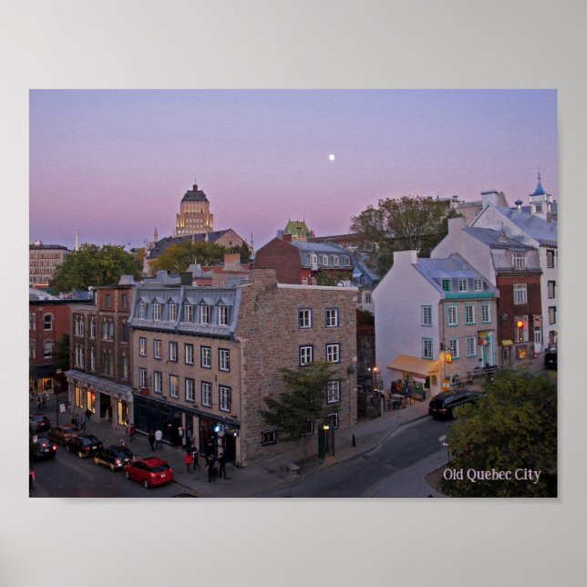 Old Quebec City, Quebec Design Poster (Front)