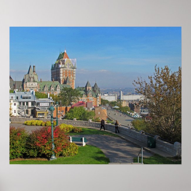 Old Quebec City View Poster