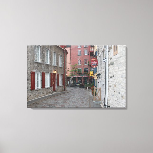 Old Quebec - Color Canvas Print (Front)