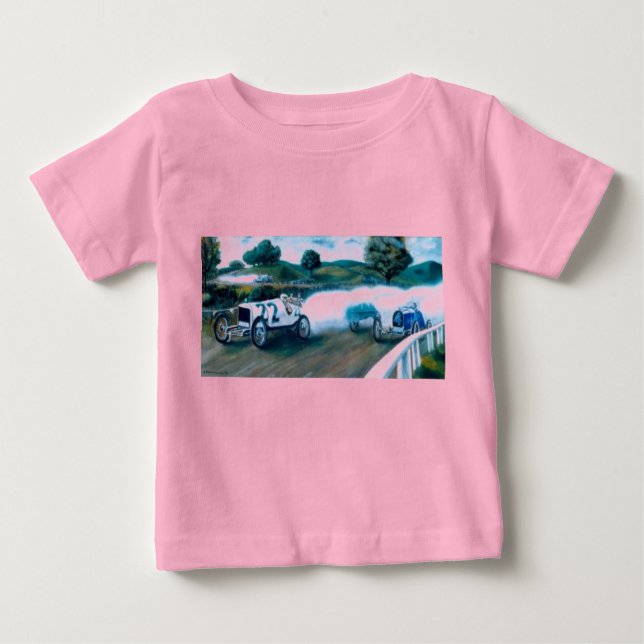 old race cars baby T-Shirt (Front)