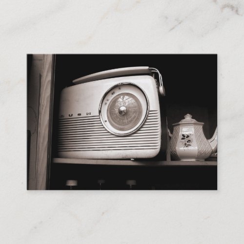 Old Radio, Mini Photo Business Cards
