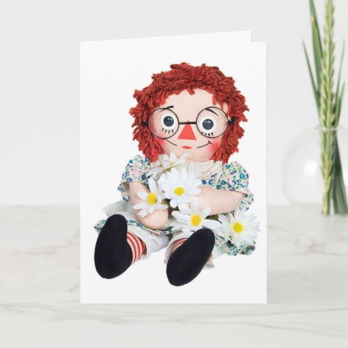 Old Rag Doll Friend Card