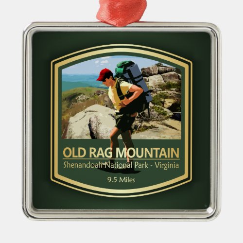 Old Rag Mountain PF Metal Ornament