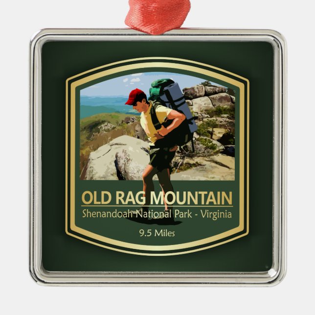 Old Rag Mountain (PF) Metal Ornament (Front)