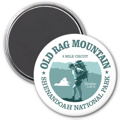 Old Rag Mountain rd Magnet