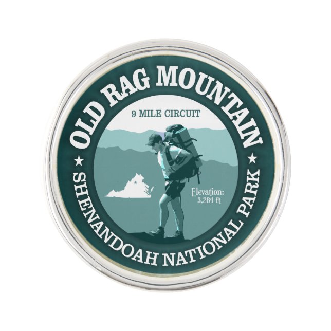 Old Rag Mountain (rd) Pin (Front)
