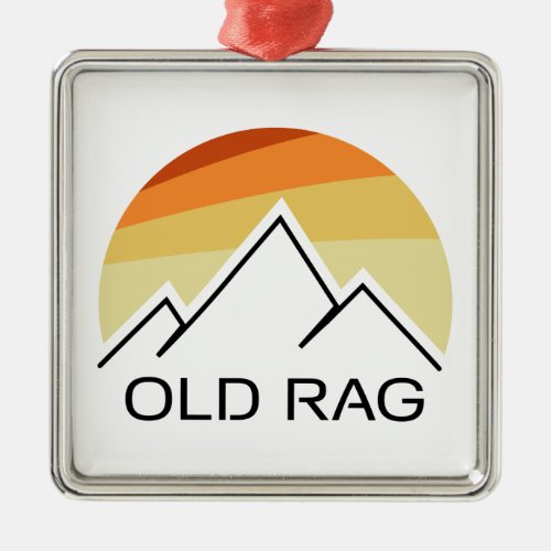 Old Rag Mountain Retro Metal Ornament