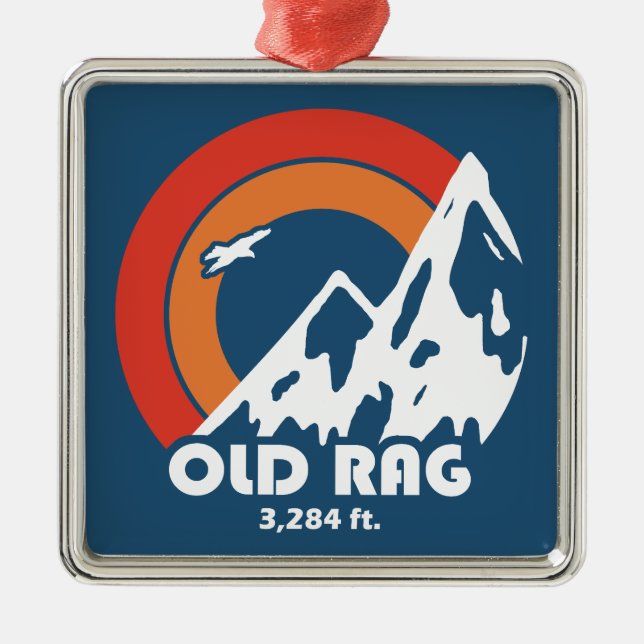 Old Rag Mountain Sun Eagle Metal Ornament (Front)