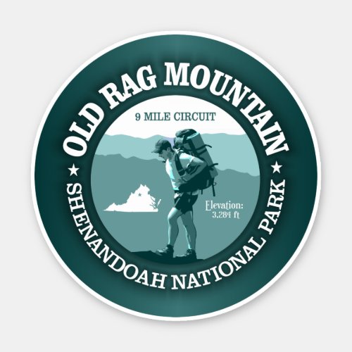 Old Rag Mountain T Sticker
