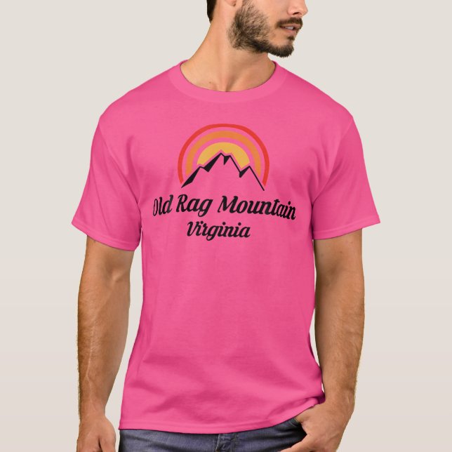 Old Rag Mountains Virginia Va Hiking Souvenir Tour T-Shirt (Front)