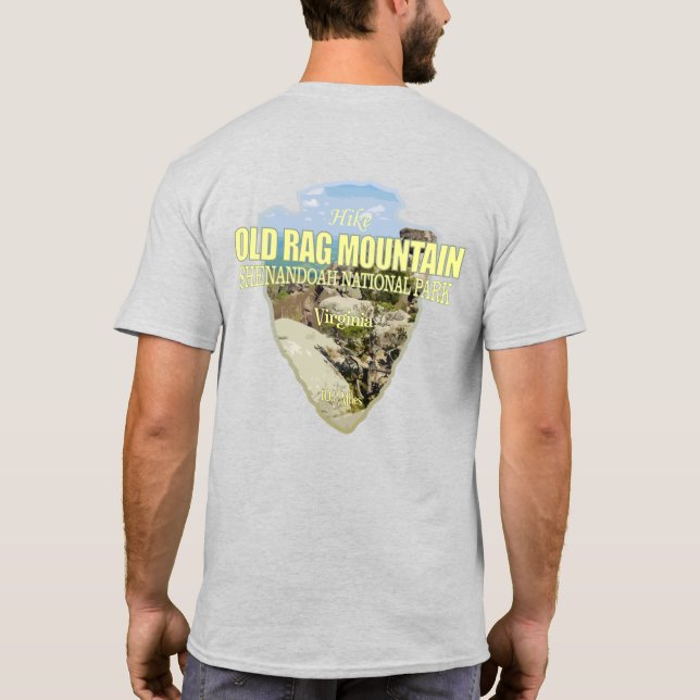 Old Rag Mtn (arrowhead) T-Shirt (Back)