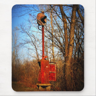 Old Railroad Signal Mouse Pad