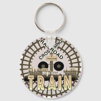 Old Railroad Train Keychain