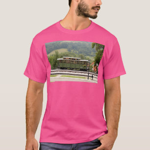 old railway wagon on the rails T-Shirt