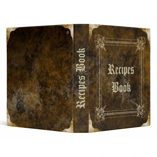 Old Recipe book 3 Ring Binders | Zazzle