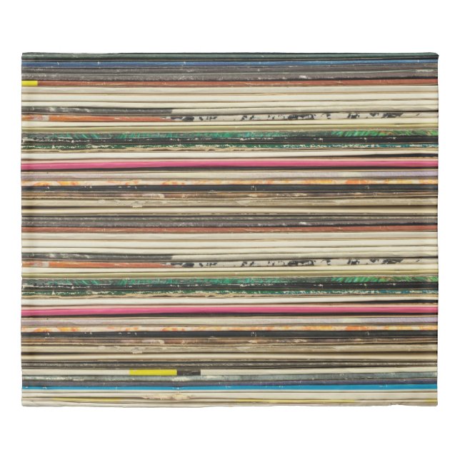 Old record carton covers stacked in pilerecord, vi (Front)