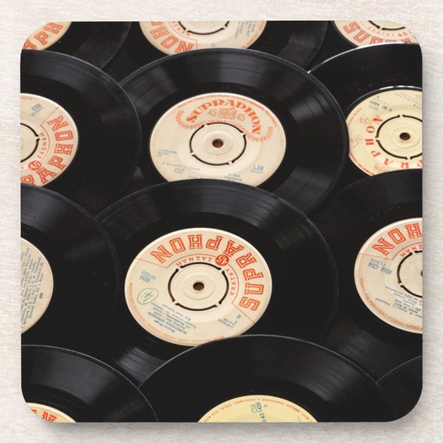 old records coaster set (Front)