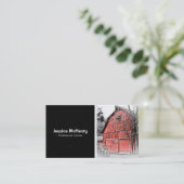Old Red Barn Business Card (Standing Front)