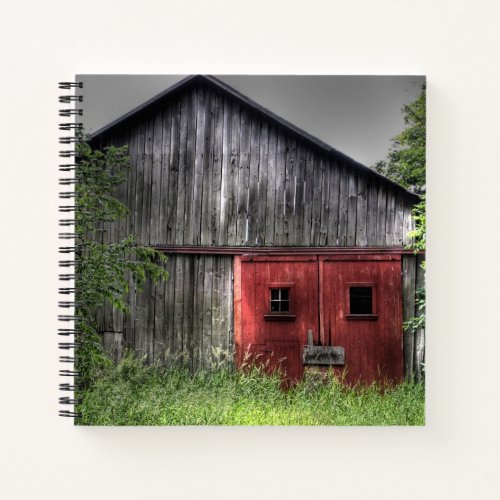 Old Red Barn Door Notebook