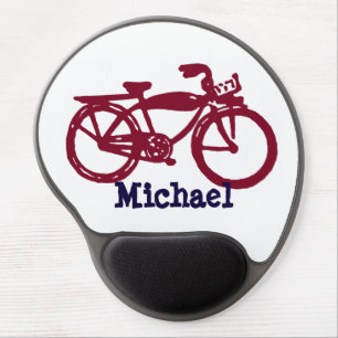 Old red bike gel mousepad