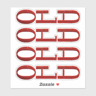Old Red Brick Sticker