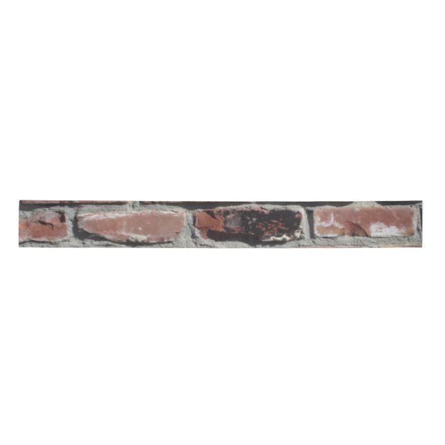 Old red brick wall ribbon (Front)