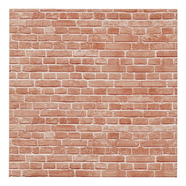 Old red brick wall texture. faux canvas print (Front)