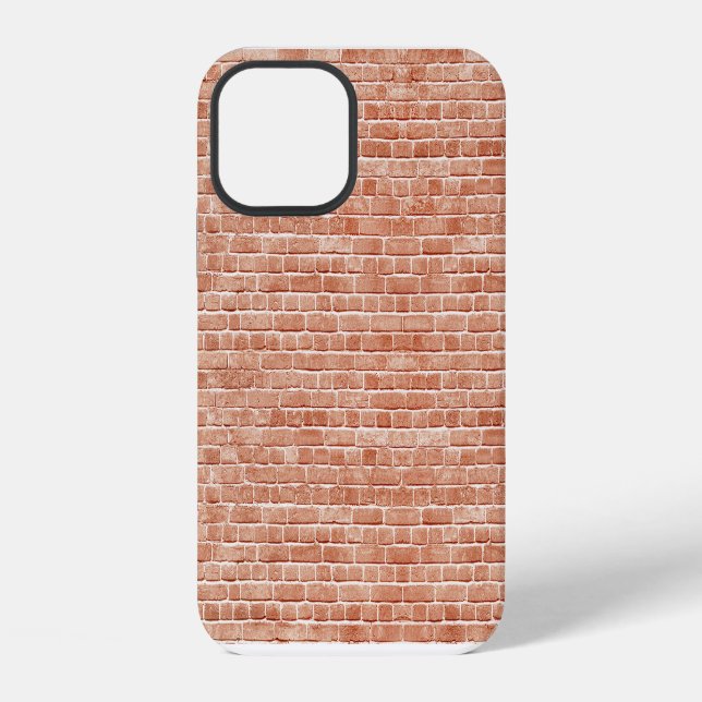 Old red brick wall texture. iphone case (Back)