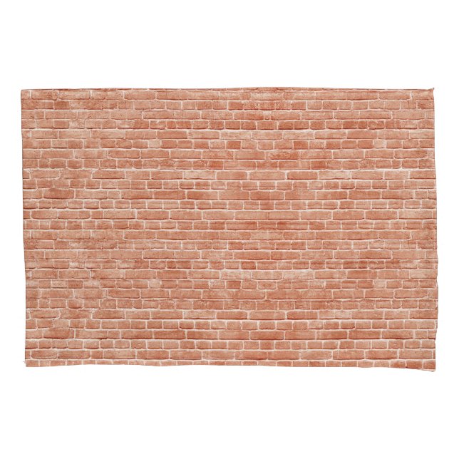 Old red brick wall texture. pillow case (Front)